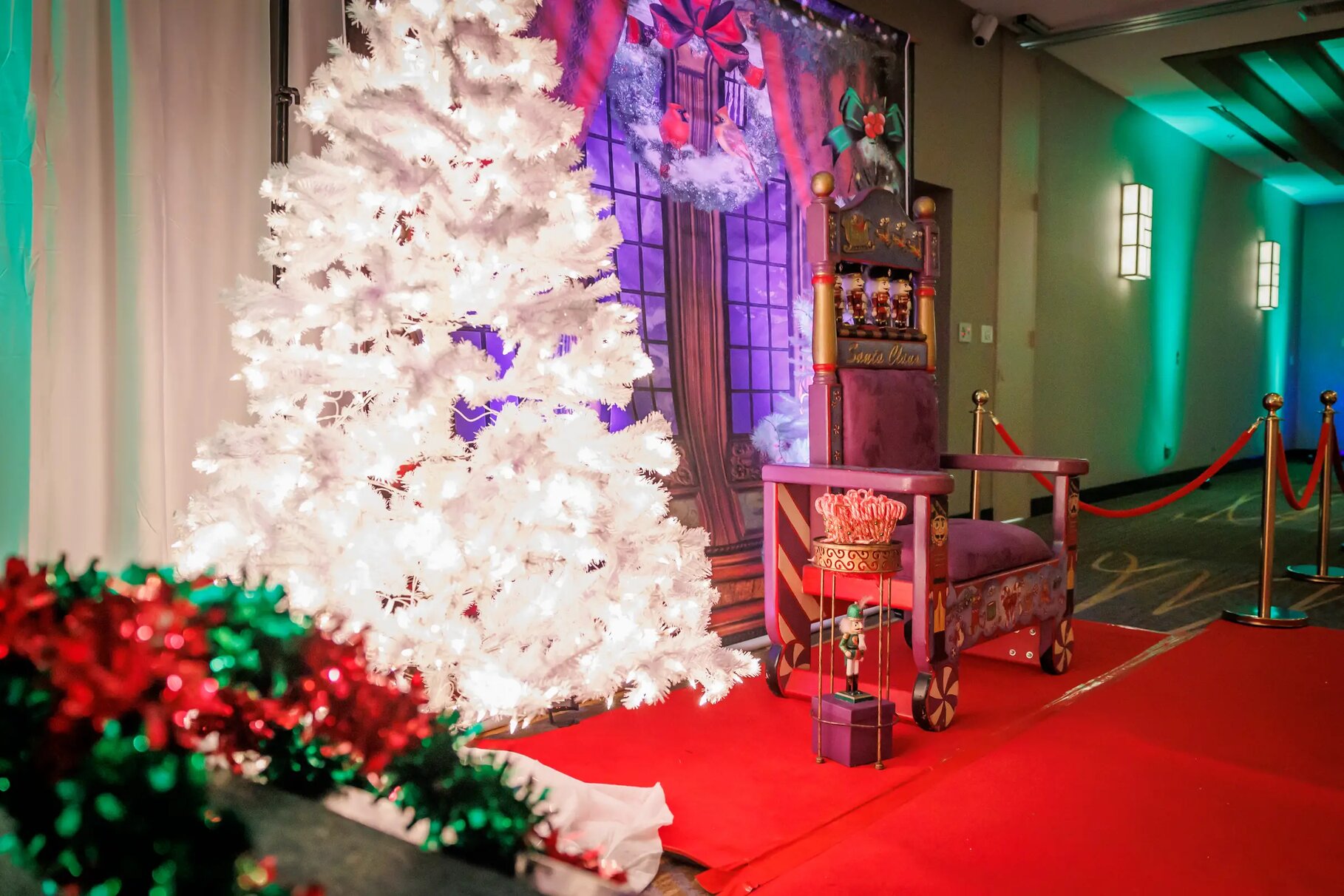 Santa Albert Corporate Holiday Event Setup